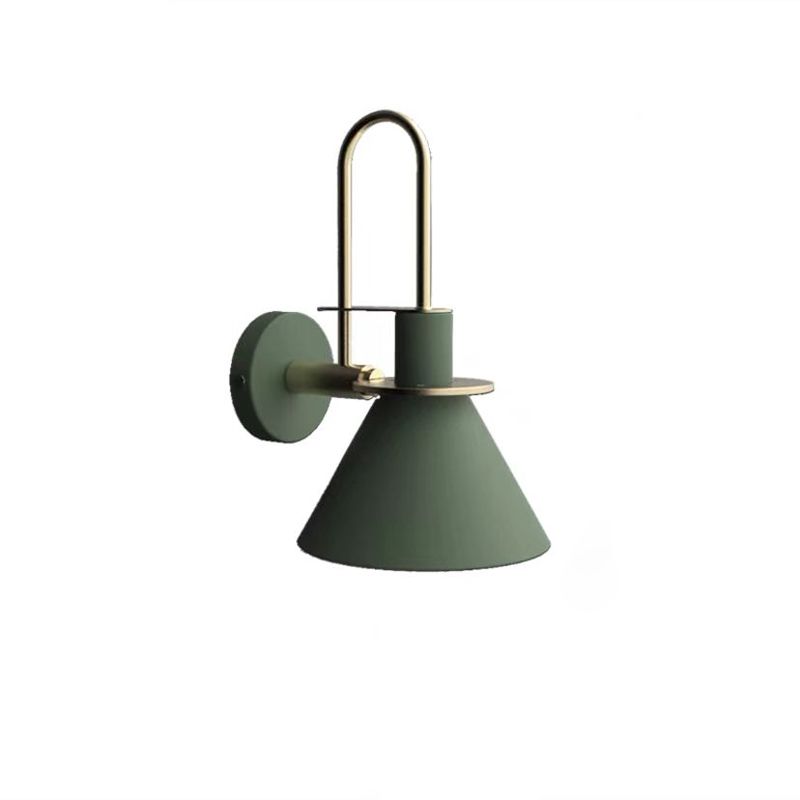 Flared Wall Sconce Lighting Modern Style Metal 1 Head Wall Mounted Light Fixture