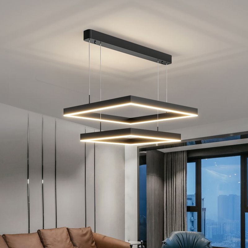 Accesorio de iluminación suspendido de simplicidad moderna accesorio acrílico de techo acrílico para restaurante