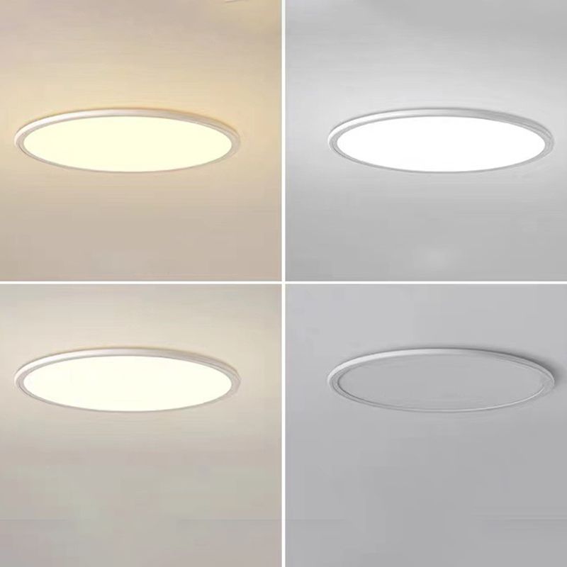 Luminaires encastrés circulaires à 1 lumière à montage en aluminium de style moderne