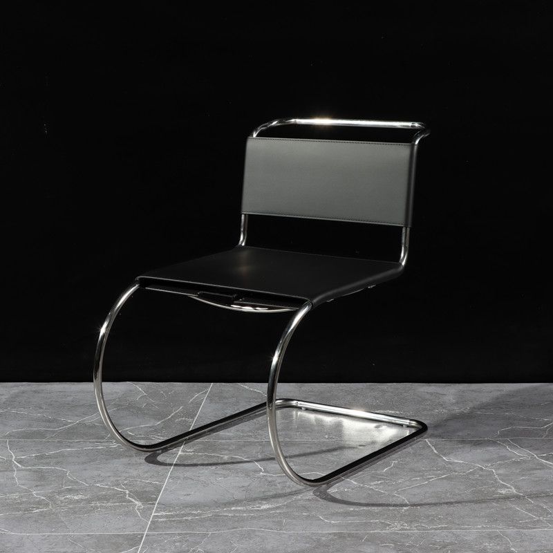 Armless Low Back Desk Chair Modern Faux Leather Home Office Chair