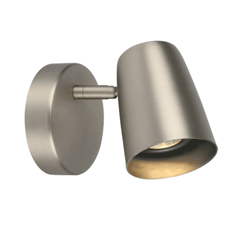 Dormitorio luminosos simples luminosos 1 iluminación de pared giratoria de metal ligero