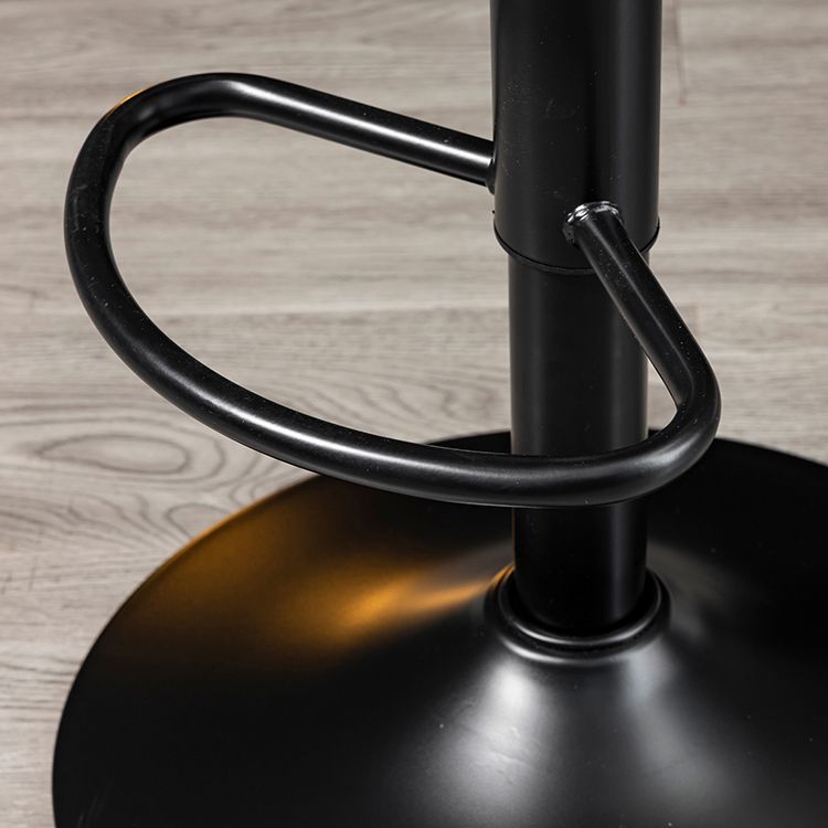 Taburete de Bar giratorio ajustable para interiores, taburete con respaldo y reposapiés, taburete para mostrador