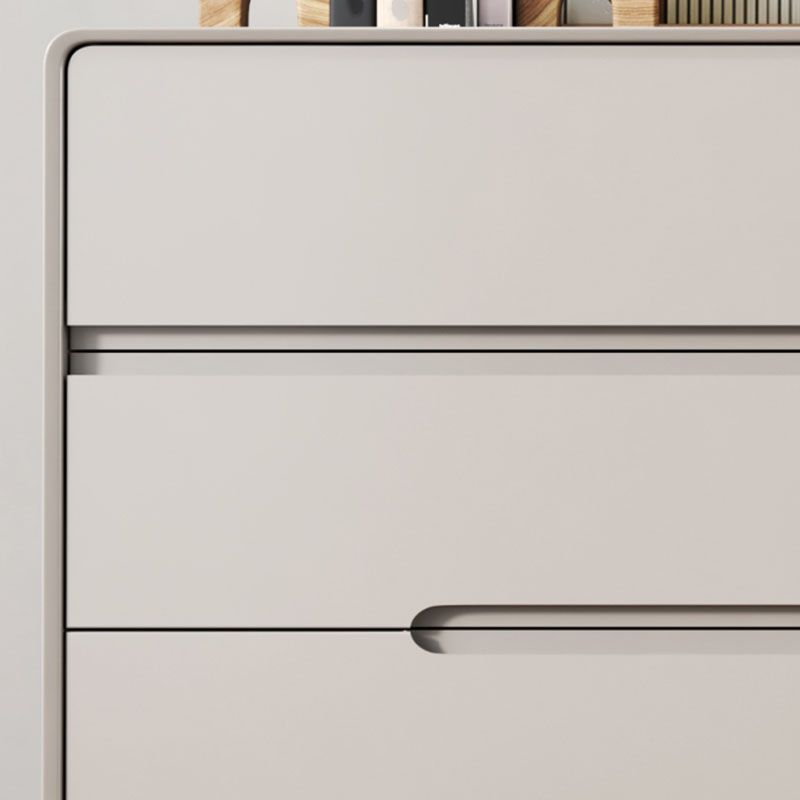 Modern Horizontal Double Dresser Wood Storage Dresser for Bedroom