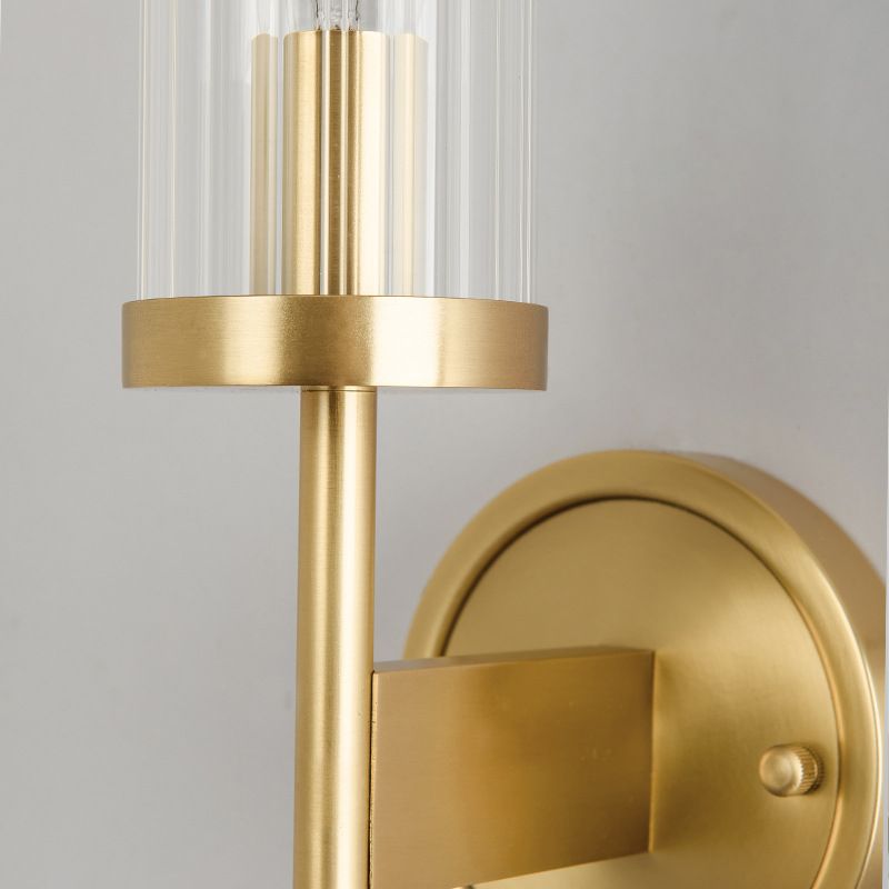 Lampe murale en verre d'éclairage mural cylindrique contemporain pour le salon