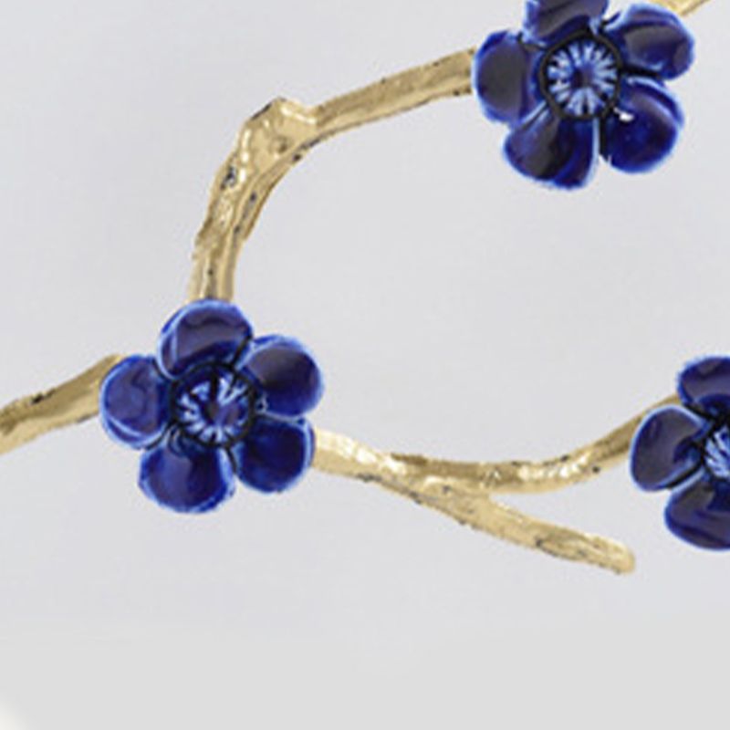 3/5/7 Heads Flush Lamp Chinese Style Fabric Flush Ceiling Light for Living Room Dinning Room