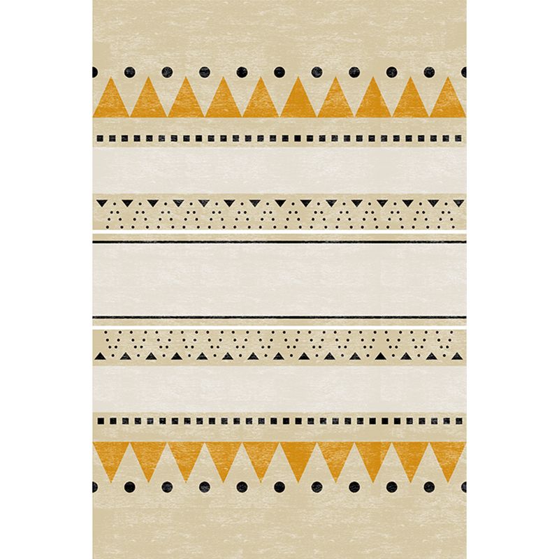 Tapis géométrique décontracté tapis multi-couleurs synthétique tapis intérieur non glissant la machine de support de la machine lavable