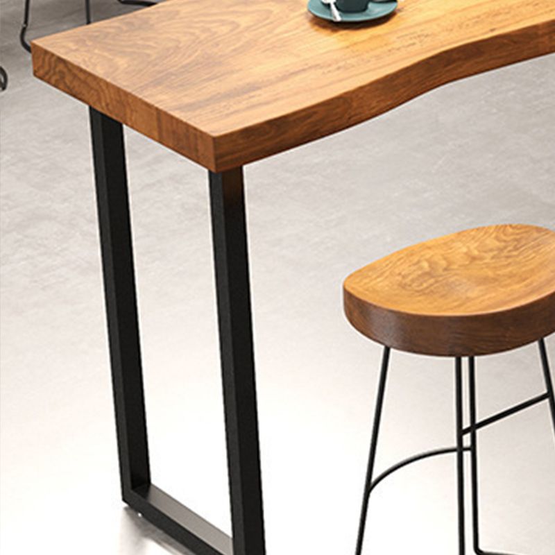 1/4/5 Pieces Modern Table Set Bar Rectangle Wood Counter Table with Backless Stools