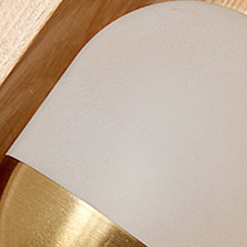 Oval Wall Lighting Fixtures Modern Style Wood 1 Light Wall Lighting