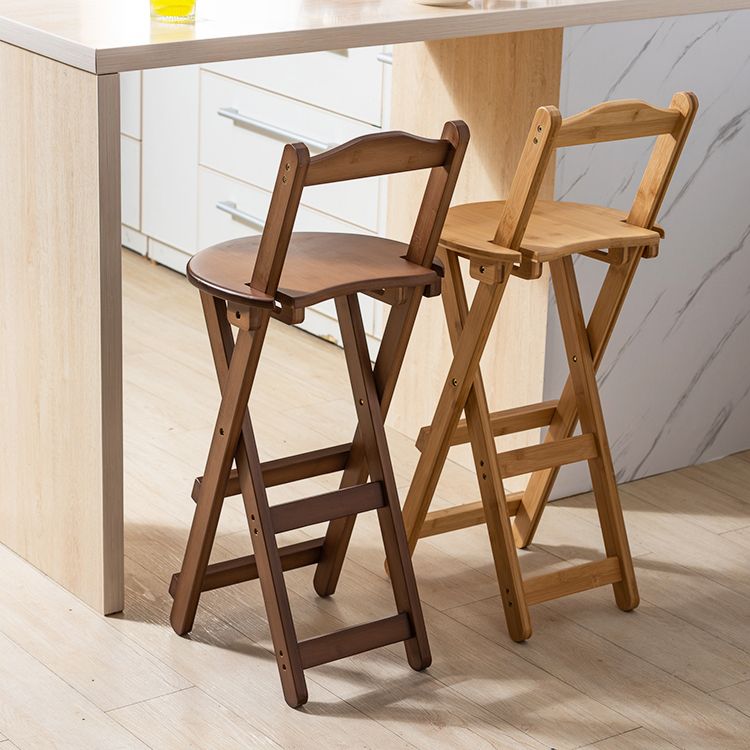Tabouret de Bar pliant en bois moderne, repose-pieds, tabouret de comptoir à dossier bas pour cuisine