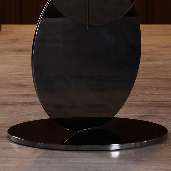 Mid-century Modern Style Pedestal Base Metal Table Round Side Table