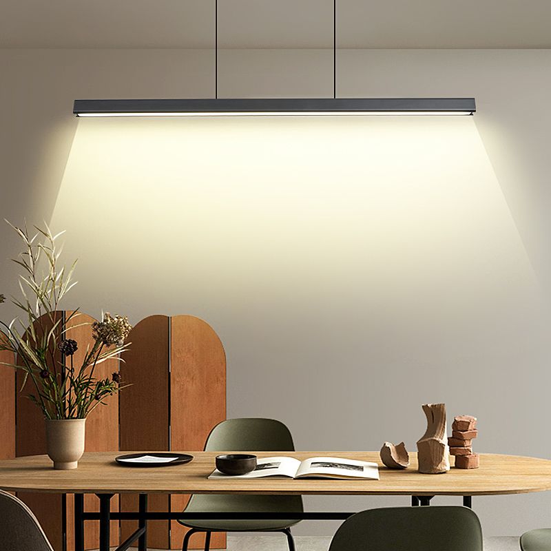 Lampada dell'isola a ciondolo lineare Lampada a pendente moderno a pendente moderno