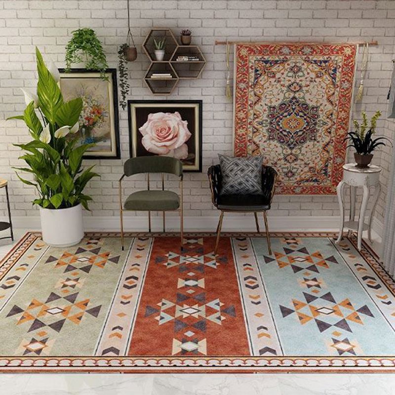 Médalon marocain Médalon Tapis Polyester Area Tapis résistant Tacon Rison intérieur pour le salon