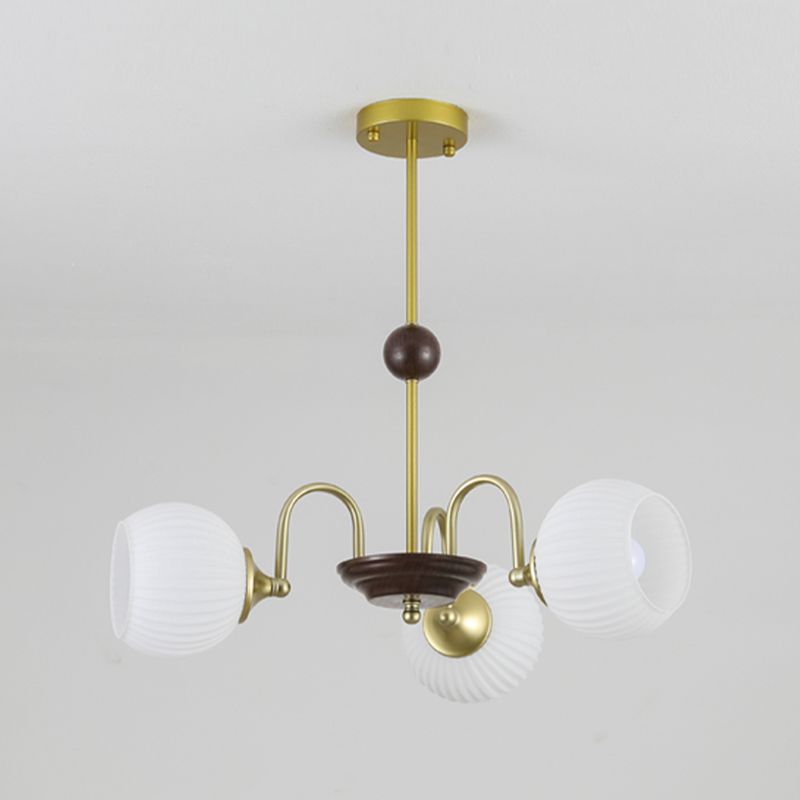 Schüssel Schatten hängen hellem moderner Stil weißer Glas Kronleuchter für Wohnzimmer