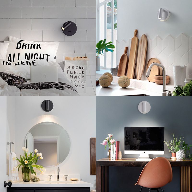 Modern Tubes Sconce Light Fixtures Metal 1 Light Wall Sconces