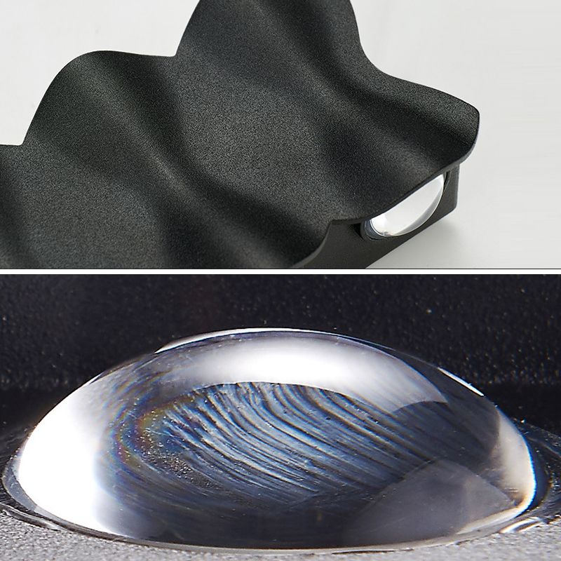 Dark Black Wall Flush Mount Aluminum LED Modernism Wall Light