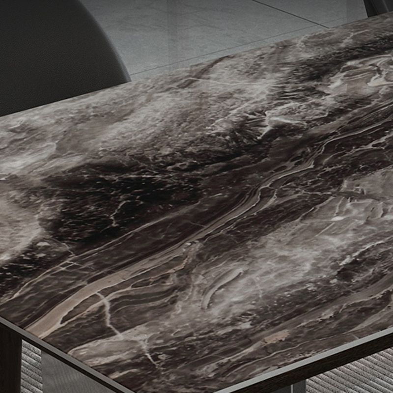 Glam Dinette Set for Dining Room 1/4/5/7 Pcs Glossy Gray Dining Table Set