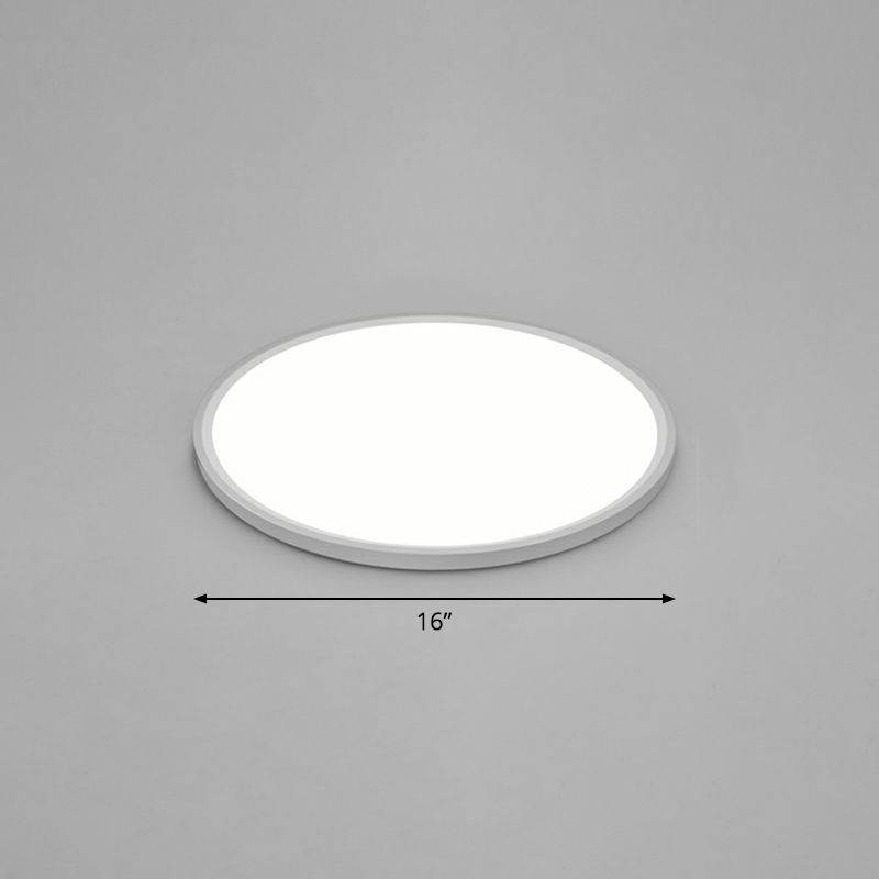 Éclairage encastré blanc en acrylique de style simple de luminaire de montage de plafond de LED ultra-mince