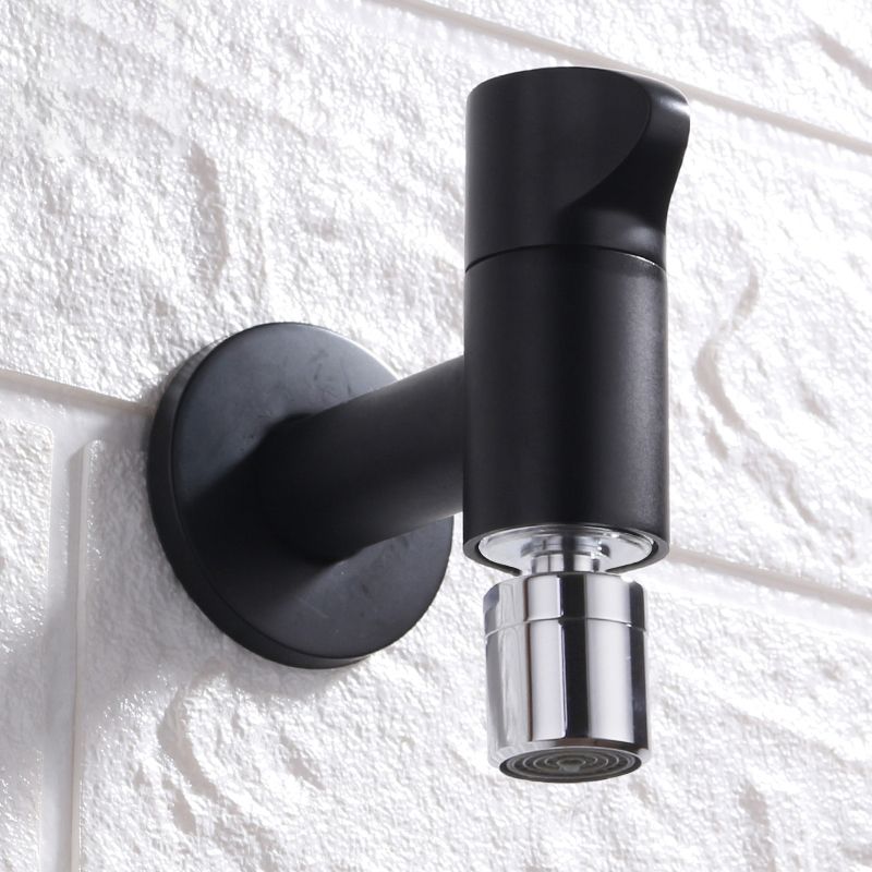 Contemporary Wall Mounted Bathroom Faucet Knob Handle Brass Faucet