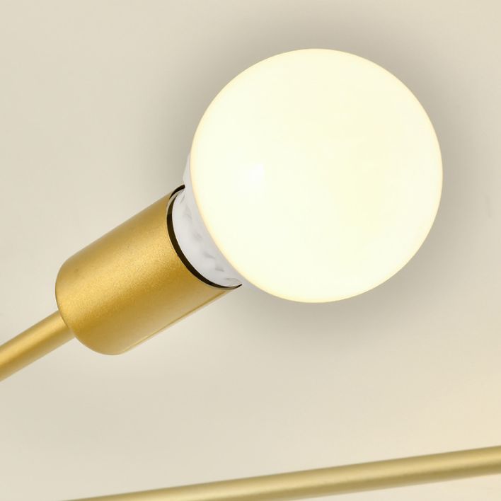 Luz de montaje de techo lámpara de lámpara de estilo loft bulbo de metal expuesto semi iluminación de montaje