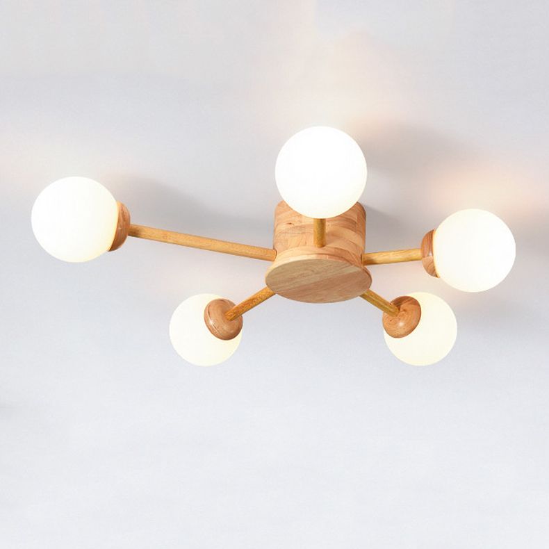 Lámpara de techo semi rascilla moderna