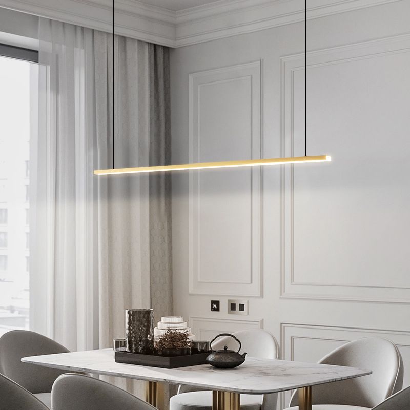 Modern Pendant Lighting Fixtures Metal 1 Light Island Light Fixture for Dining Room