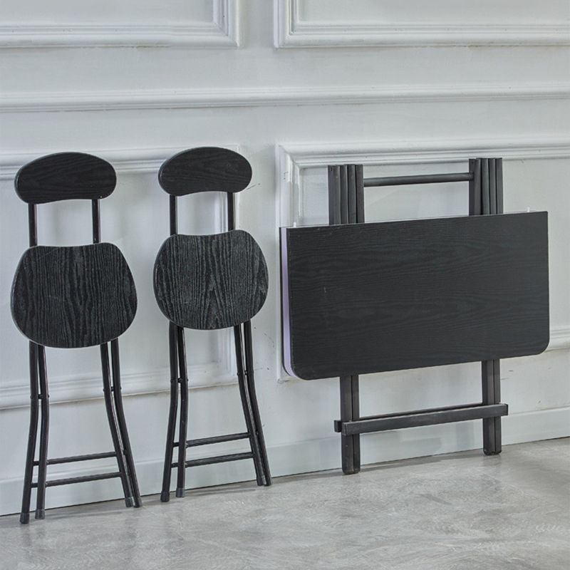 Modern Wooden Dining Room Set with Square Table Kitchen Dining Table Furniture