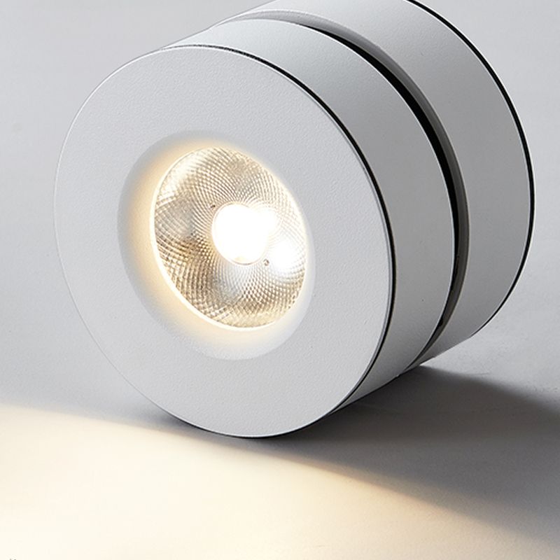 Nordic Modern LED Surface montées Downlight Réglable Cylindrique Surface à cheval réglable Plafond