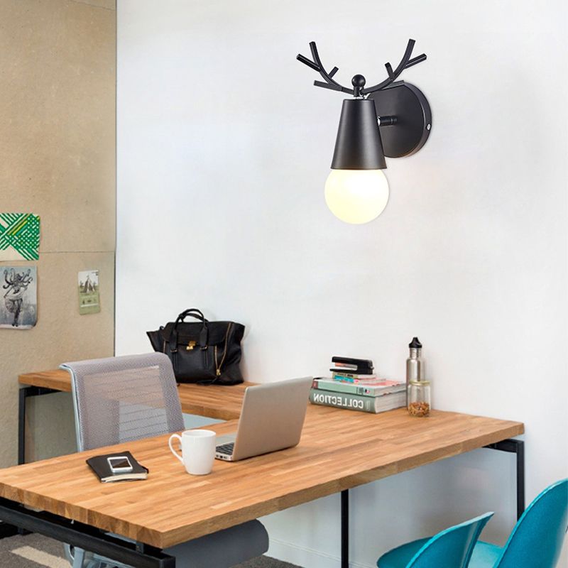 Lampade per lampada a parete singola per salotto per soggiorno per salotto per la camera da letto per soggiorno a parete Nordic Macron Macron Antler Sconce per soggiorno