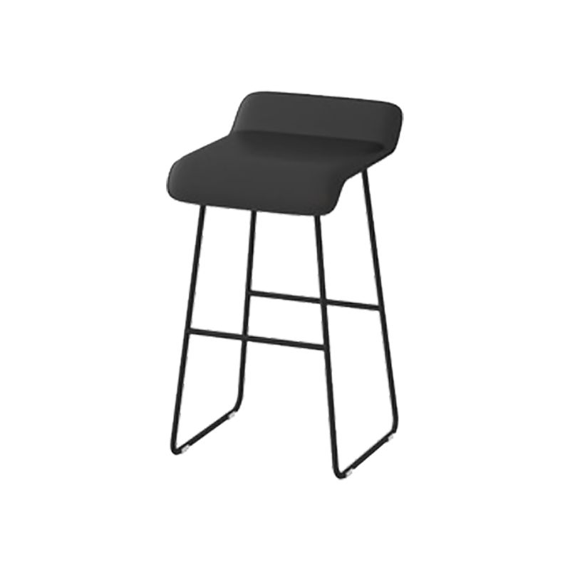 Leather Bar Stool Modern Backless Counter Stool for Home Use