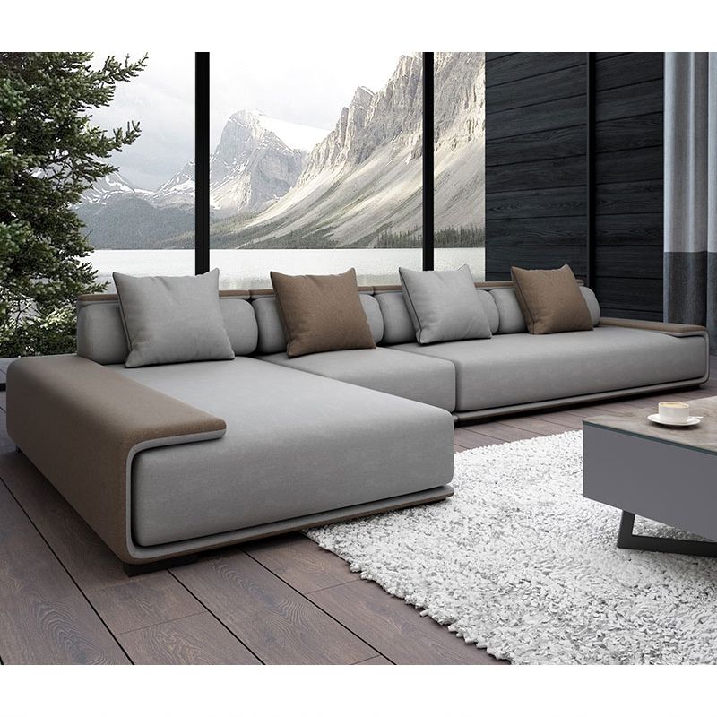 Contemporary Sofa141.73" L X 70.86" W X 29.52" H Armless Sectional for Apartment