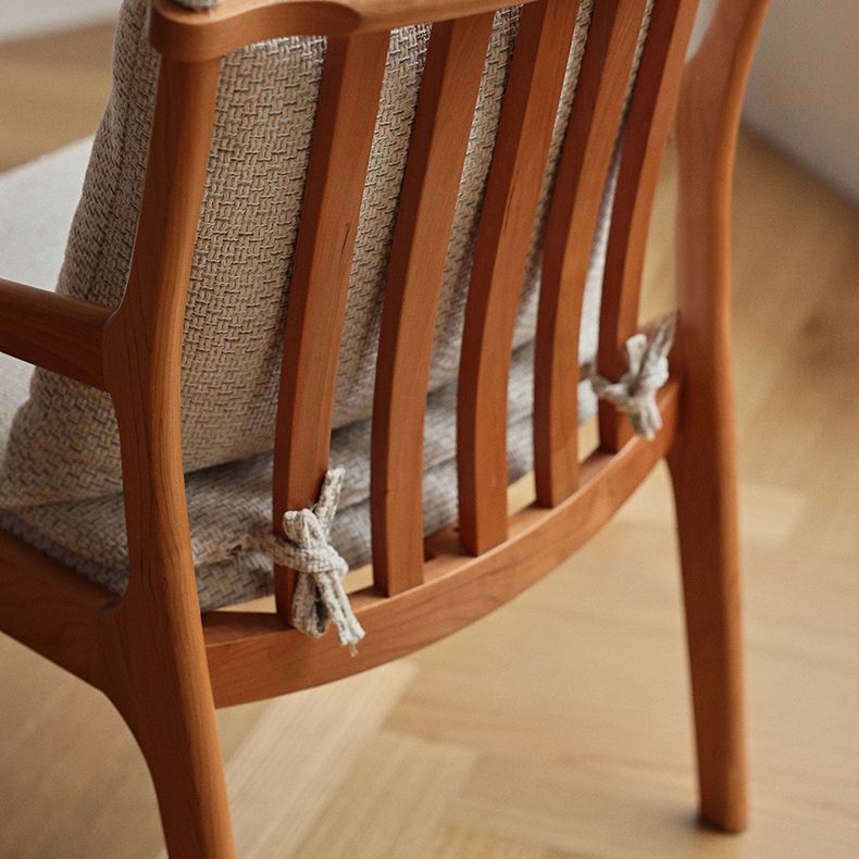 Home Contemporary Dining Chair Solid Wood Upholstered Dining Chair
