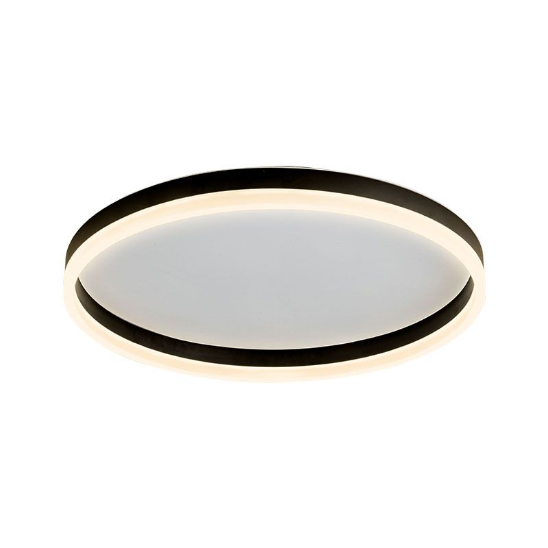 Iluminación circular empotrada de acrílico minimalista para dormitorio, accesorio de montaje empotrado LED