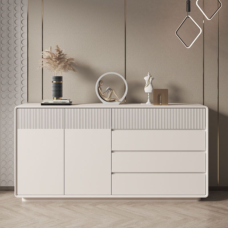 Contemporary Horizontal Combo Dresser Wooden Storage Dresser for Bedroom