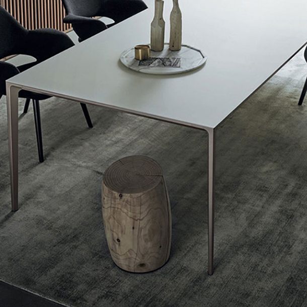 Gesinterde stenen krasbestendige tafel eenvoud stijl 4 poten basis rechthoektafel