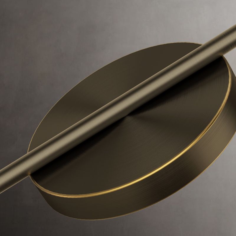 Círculo contemporáneo Luces de columna vertebral de metal múltiples luces de montaje de pared lámpara de montaje