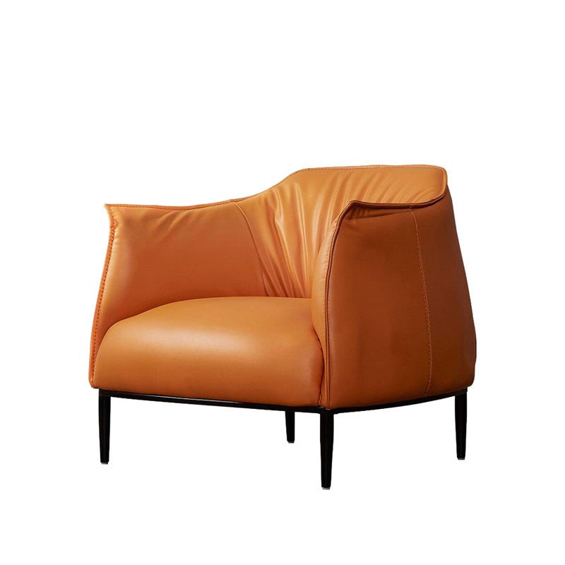 Faux Leather Arm Chair 32.28" L x 32.28" W x 29.92" H Accent Armchair for Living Room