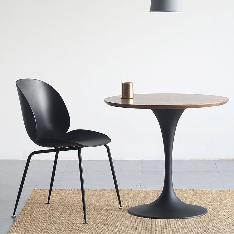 Mesa de comedor de madera sólida redonda Simplicidad de tulipán de tulipán para comedor para comedor