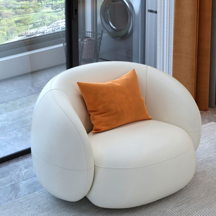 Scandinavian White Sectional Sofa with Tight Back in Pine Wood