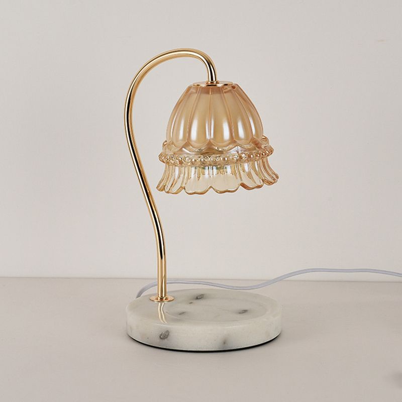 Gold Table Lamp Aromatherapy Melting Wax Desk Lamp for Bedroom (Without Aromatherapy)