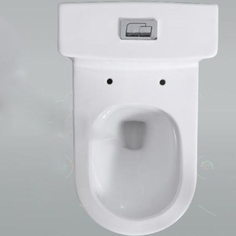 Traditional Floor Mounted Flush Toilet White Urine Toilet with Seat for Bathroom