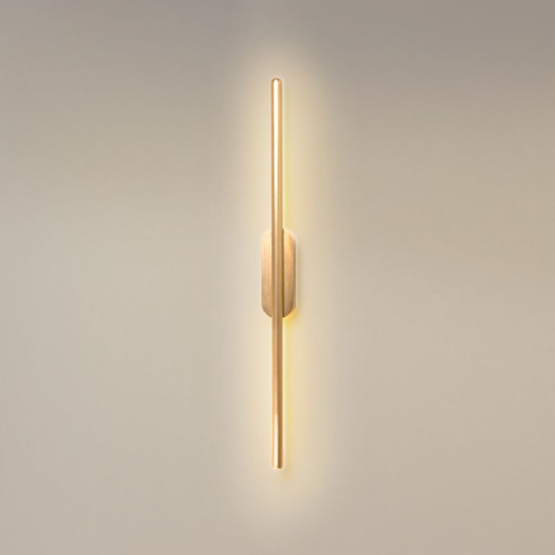 Luci di applione lineare moderna Metal Apparecchiatura da parete a 1 luce per bagno