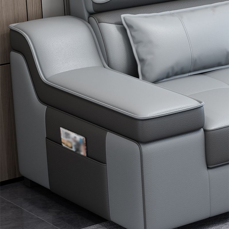 133.86"D x 70.87"W x 35.43"H Modern Removable Cushions Scooped Arm Sectionals with Storage