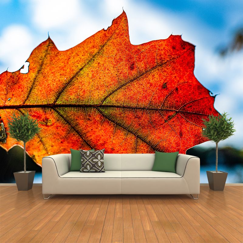 Leaf Wall Paper Murals Moisture Resistant Home Decorations for Bedroom Living Room
