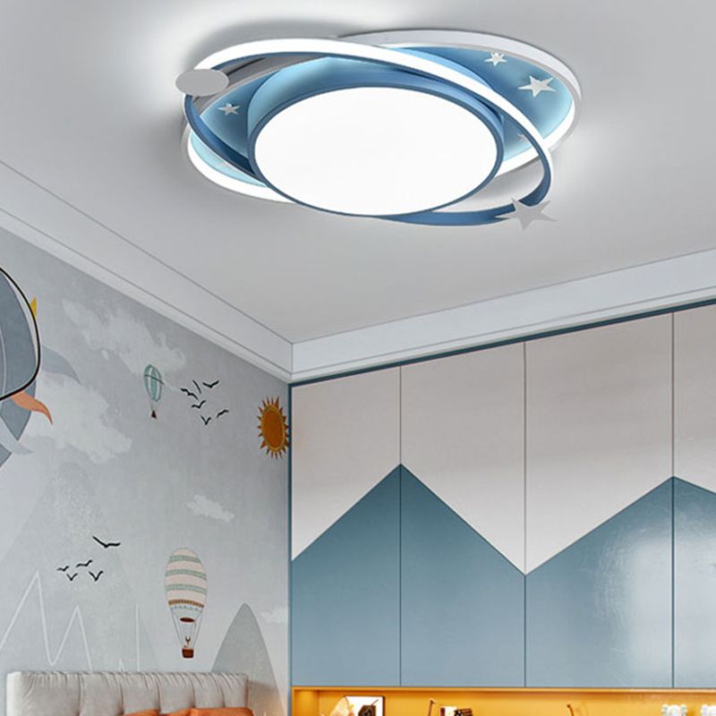 Eigentijdse LED-plafondlamp acryl kap kinderkamer inbouwlamp