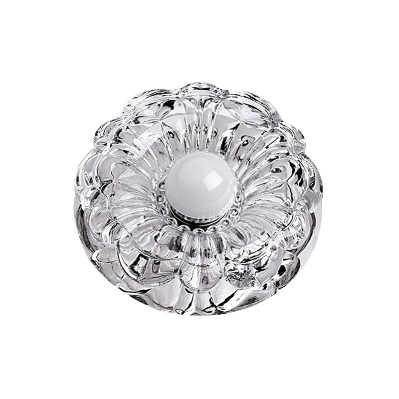 Floweret inbouwlamp moderniteit amber kristal LED-plafondlamp voor veranda