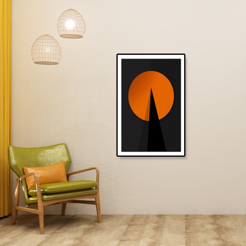 Zeitgenössische abstrakte Muster-Leinwandkunst, dunkle Farbe, Korridor-Wanddekoration, Größen optional