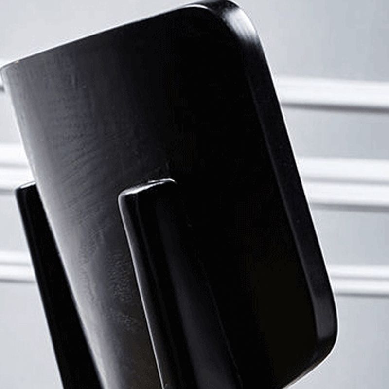 Silla lateral de madera para restaurante industrial, silla de comedor con respaldo de escalera (juego de 4)