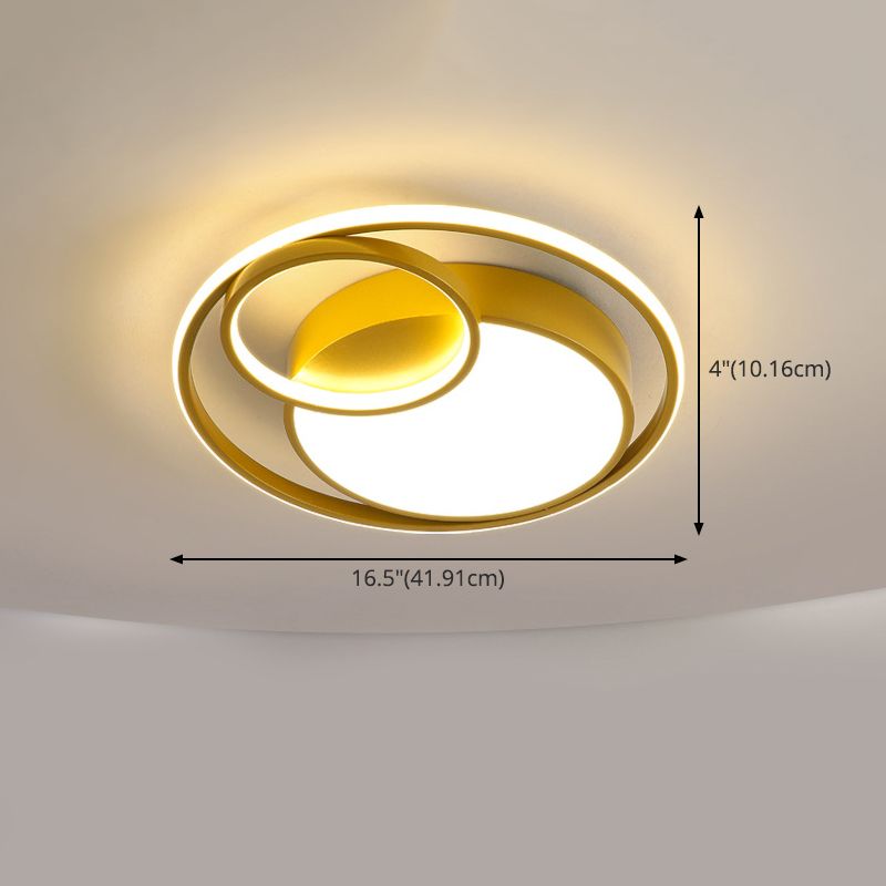 Metaal 3 ringen inbouwarmatuur moderne stijl 3 koppen led-inbouwlamp