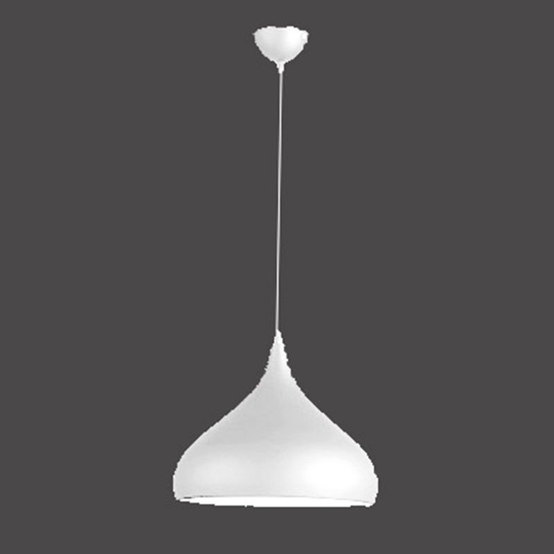 Metal Hanging Light Nordic Style Macron Color Pendant Light Conical Shape Hanging Light for Kitchen