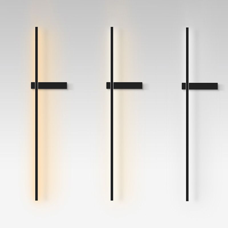 Modern Wall Lights Linear Wall Sconce Lighting Metal 1 Light Sconce Light Fixture